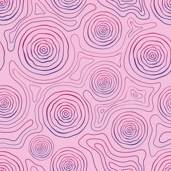 Soyut, pürüzsüz arkaplan, çizgiler ve daireler, pembe