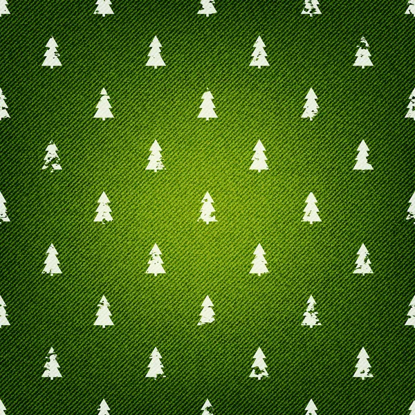 Denim Hintergrund mit weihnachtlichem Muster — Stockvektor