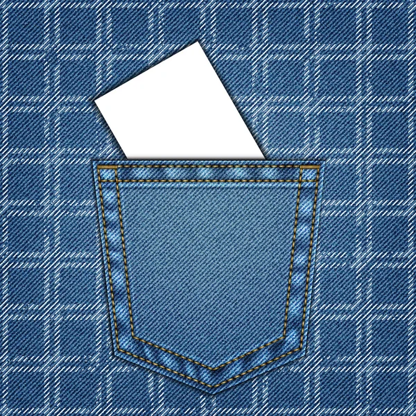 Bolso de ganga. Contexto da textura denim . — Vetor de Stock