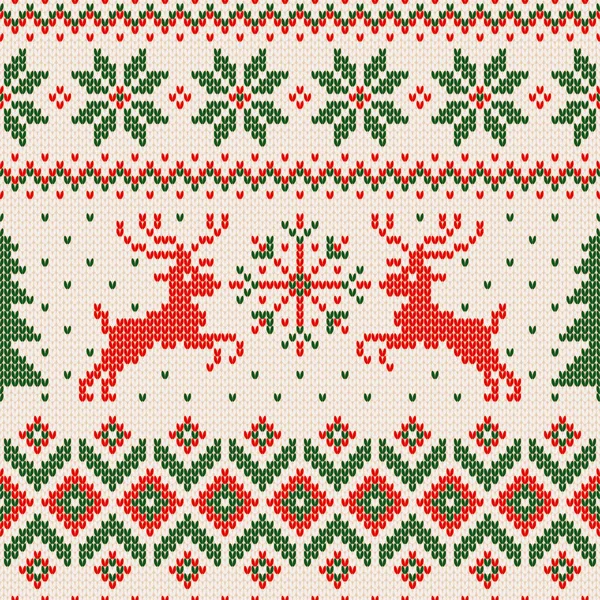 Fondo de punto sin costura de Navidad — Archivo Imágenes Vectoriales