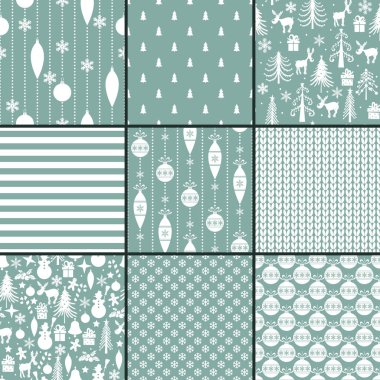 Dizi sorunsuz Noel ve mutlu yeni yıl arka planlar.