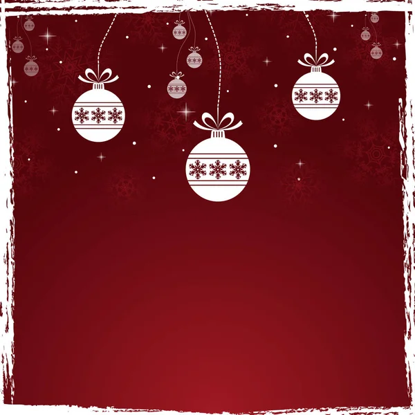 Noel ve mutlu yeni yıl arka plan. Kar taneleri ile banner — Stok Vektör