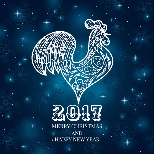 Hintergrund zum neuen Jahr 2017. — Stockvektor