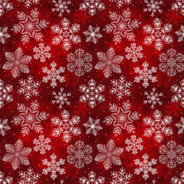 Kırmızı model sorunsuz kar taneleri