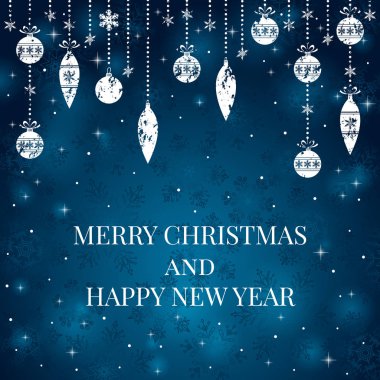 Yeni yıl ve neşeli Noel arka plan.