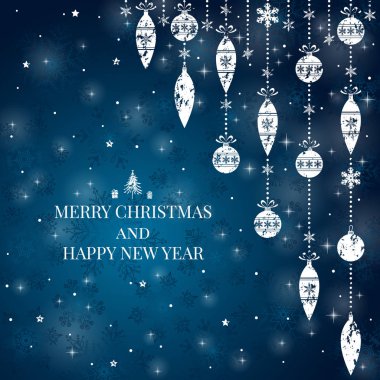 Yeni yıl ve neşeli Noel arka plan.