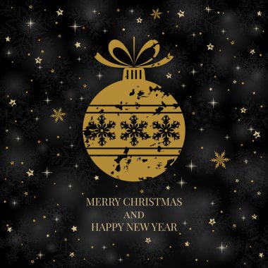 Yeni yıl ve neşeli Noel arka plan.