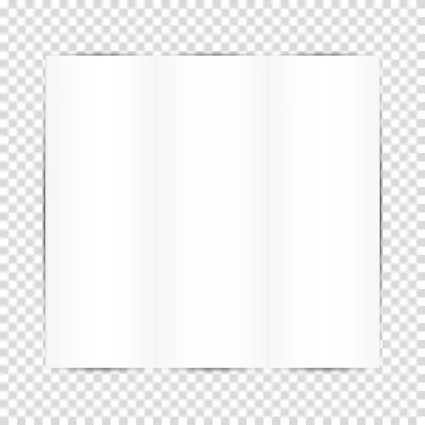 Biała kartka papieru arkuszy. Ilustracja wektorowa projektowania prezentacji biznesowych, ulotki, wizytówki. — Wektor stockowy
