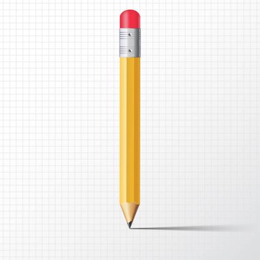 Beyaz kağıt kalem. Kadar alay et. Eğitim kavramı. Kalem Çizim için.