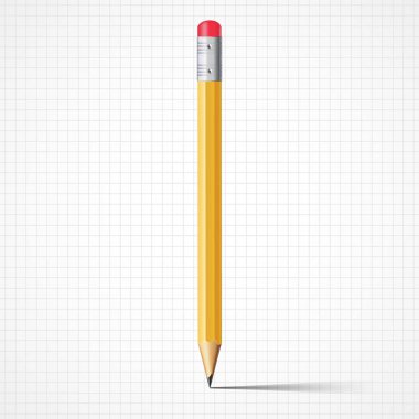 Beyaz kağıt kalem. Kadar alay et. Eğitim kavramı. Kalem Çizim için.