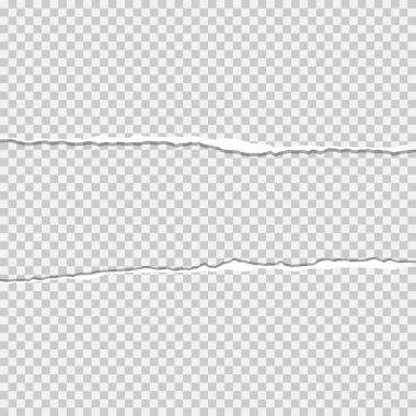 Gerçekçi yırtık kağıt vektör ve metin alanı ile sökük kenarları gazetedeki delik.