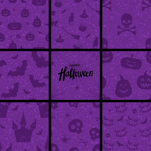 Boldog Halloween varrat nélküli mintát. Végtelen textúra, tapéta, web oldal háttér és csomagolópapír. — Stock Vector