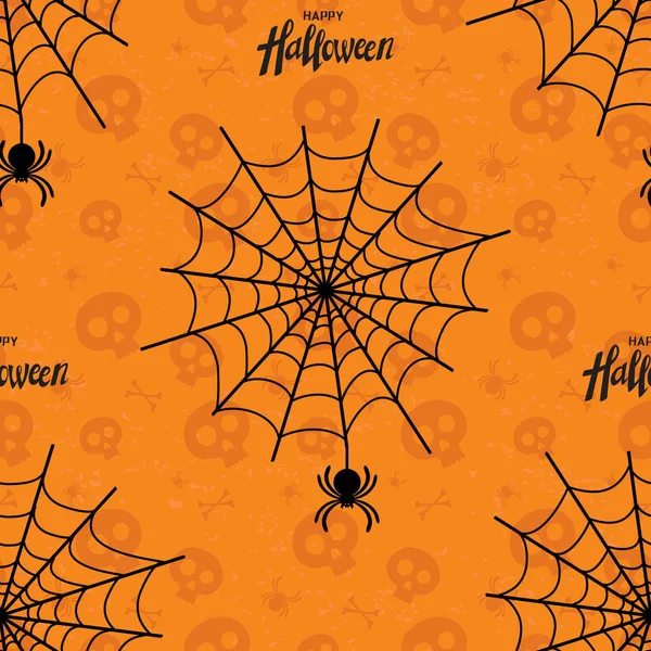 Feliz Halloween patrón sin costuras. Textura infinita para papel pintado, fondo de página web y papel de envolver . — Archivo Imágenes Vectoriales