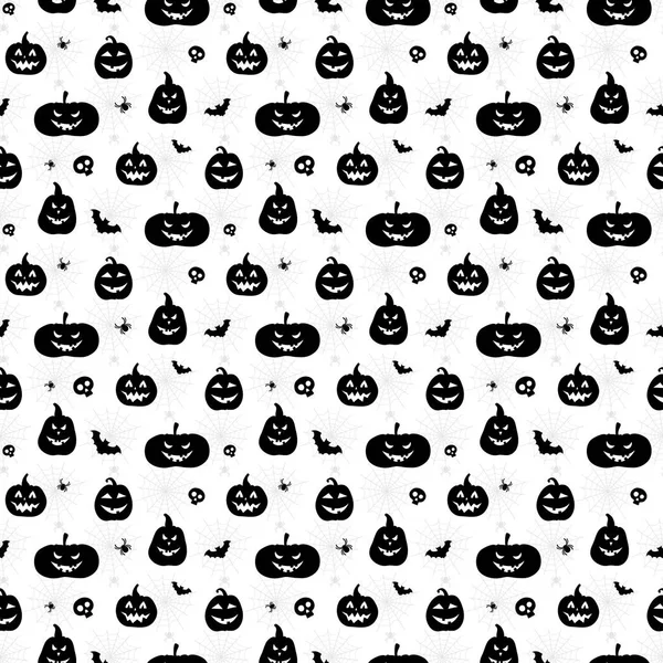 Feliz Halloween patrón sin costuras. Textura infinita para papel pintado, fondo de página web y papel de envolver . — Archivo Imágenes Vectoriales