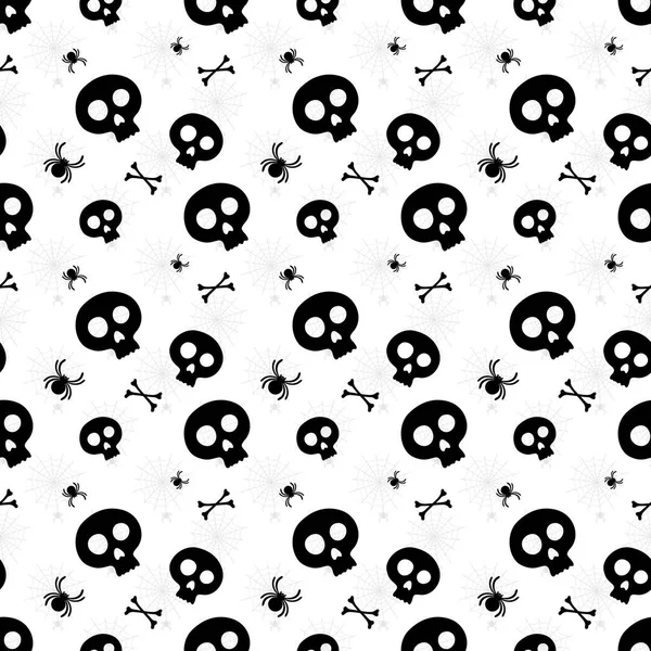 Happy Halloween seamless pattern. Endless texture for wallpaper, web page background and wrapping paper. — Stock Vector