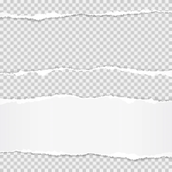 Vecteur réaliste déchiré papier (trou dans le papier) avec des bords arrachés avec de l'espace pour votre texte . — Image vectorielle