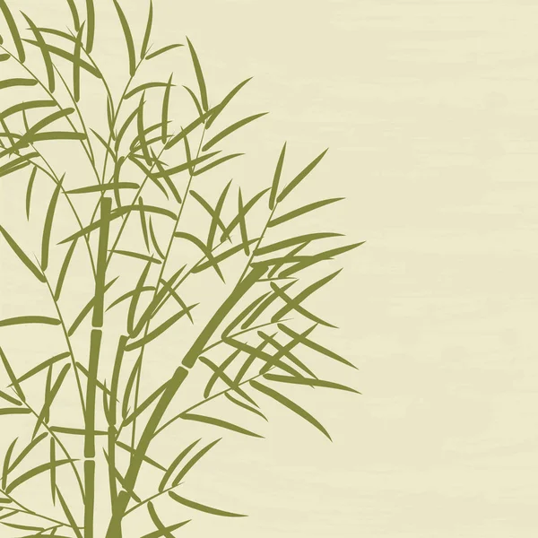 Il bambù lascia spazio al tuo testo . — Vettoriale Stock