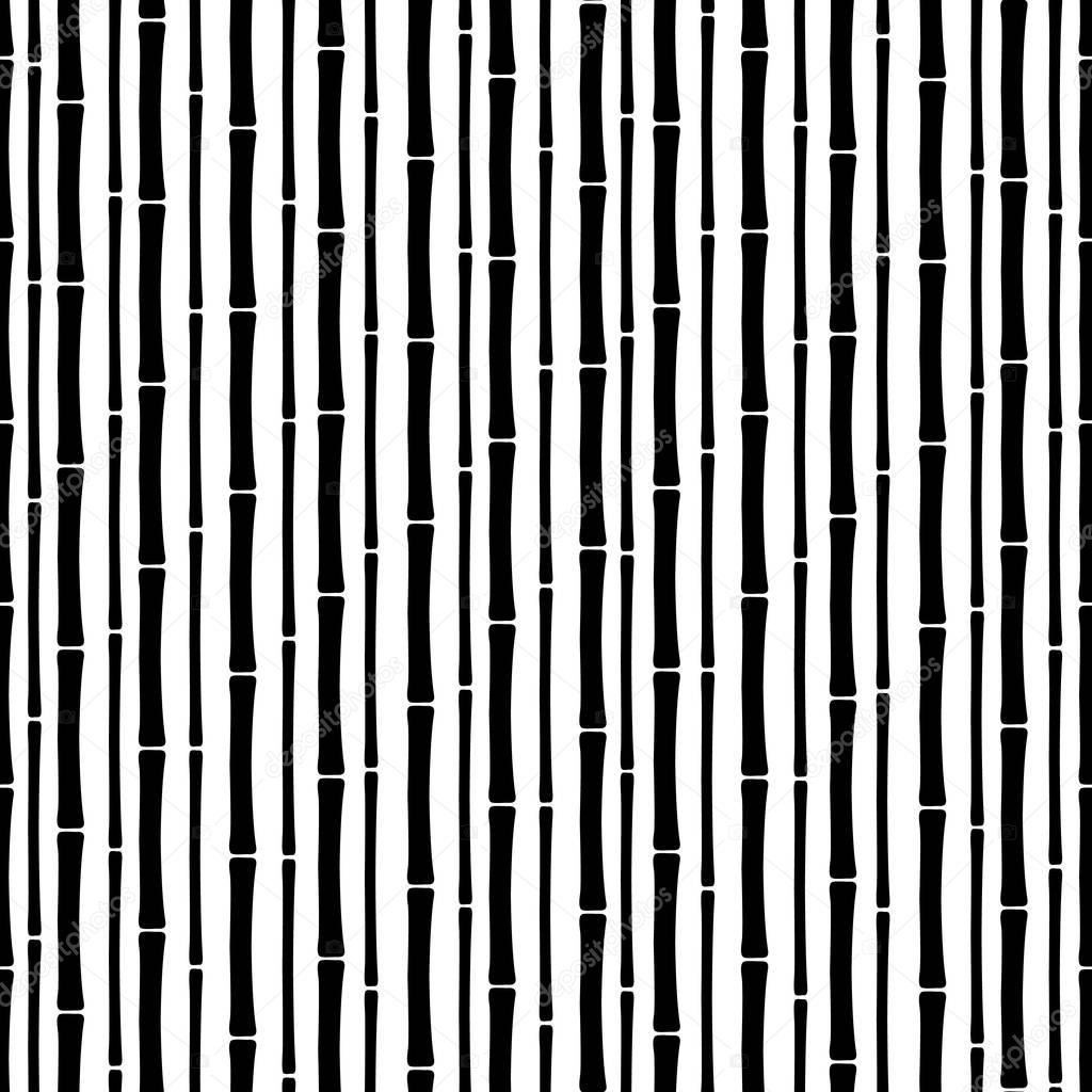 Seamless bamboo black pattern.