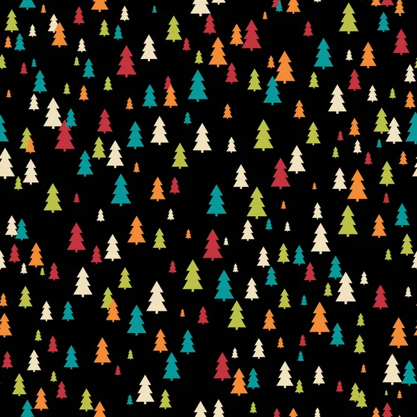 Απρόσκοπτη χρωματιστό μοτίβο Χριστούγεννα. — Διανυσματικό Αρχείο
