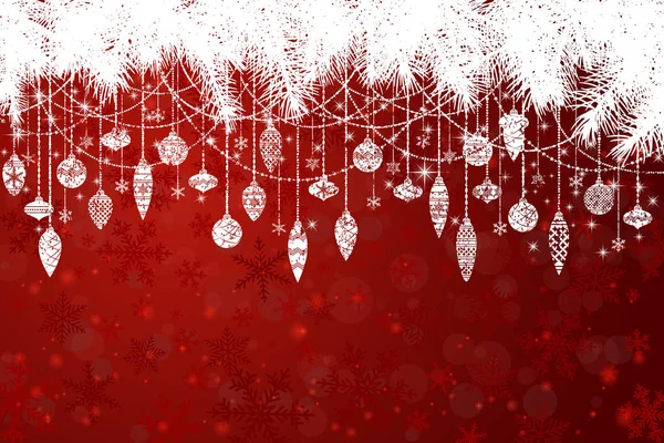 New Year and Merry Christmas background. — Stock Vector