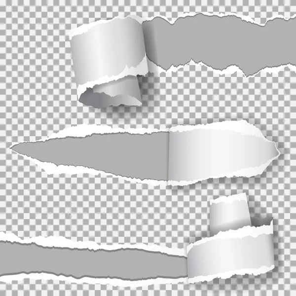 Vecteur réaliste déchiré papier (trou dans le papier) avec des bords arrachés avec de l'espace pour votre texte . — Image vectorielle
