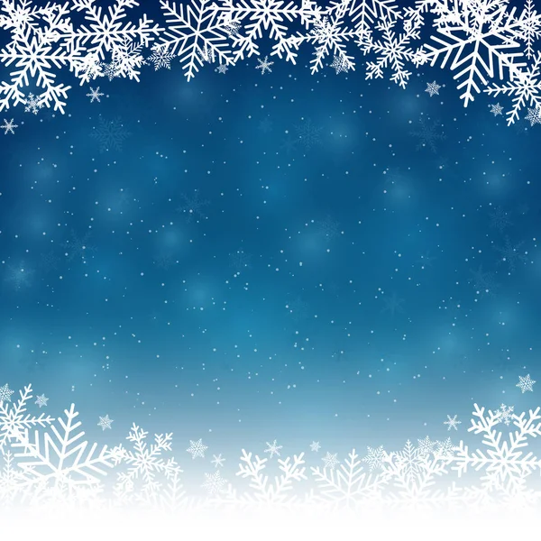 Merry Christmas and New year snowflakes background. — Stock Vector