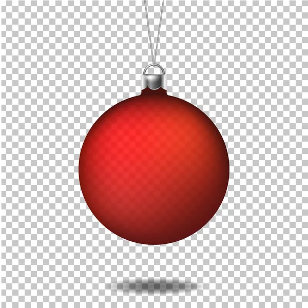 Реалістичні Прозорі Різдвяні Кульки Ізольовані — стоковий вектор