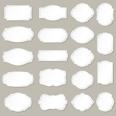 Çiçek tasarım elemanları ile retro model Vintage çerçeveler.