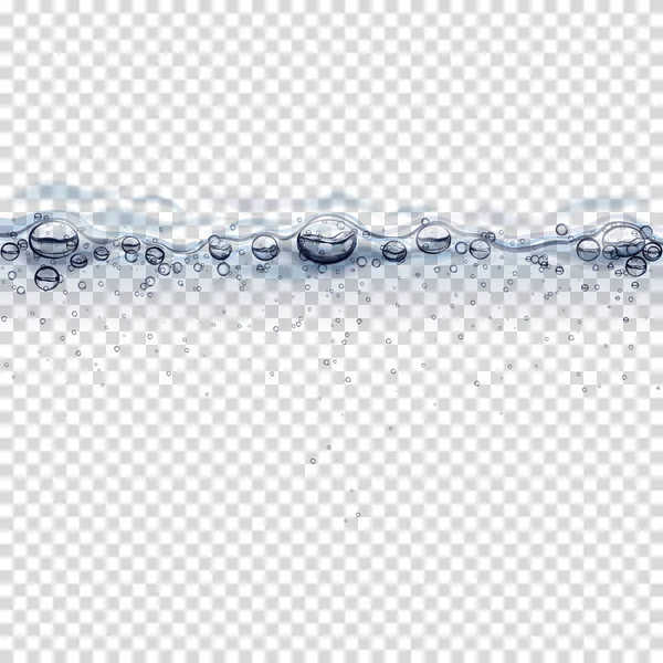 Salpicadura Agua Aislada Sobre Fondo Transparente — Vector de stock