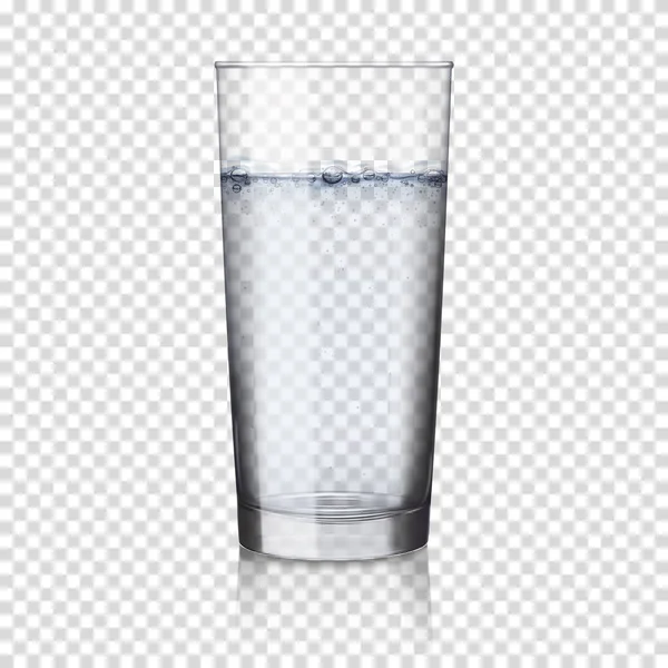 Ένα Ποτήρι Νερό Απομονωμένο — Διανυσματικό Αρχείο