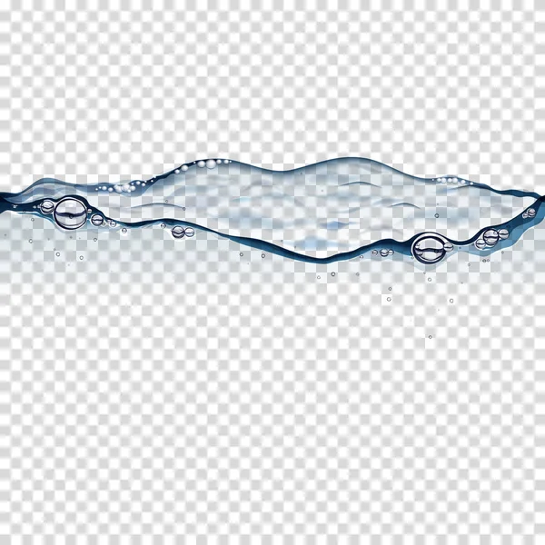 Всплеск Воды Изолирован Прозрачном Фоне — стоковый вектор
