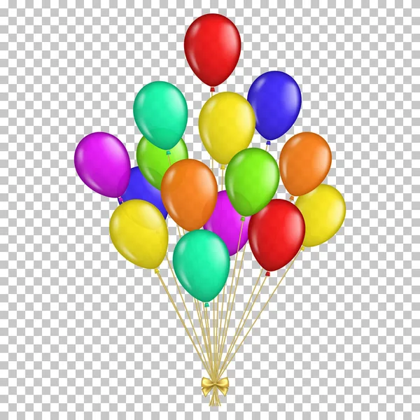 Renk Parlak Balonlar Kümesi — Stok Vektör