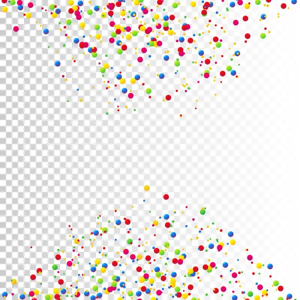 Confetti Celebration Frame Background — Stock Vector
