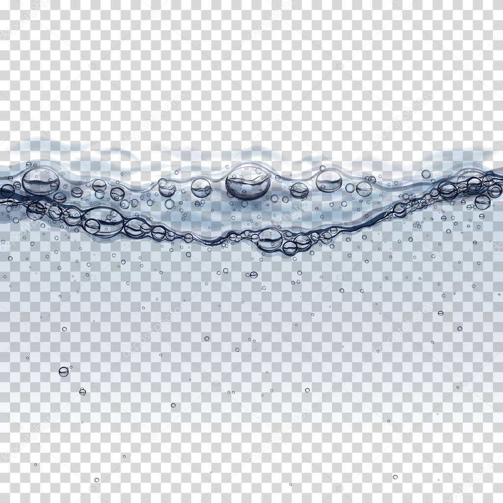 Water splash isolated on transparent background.