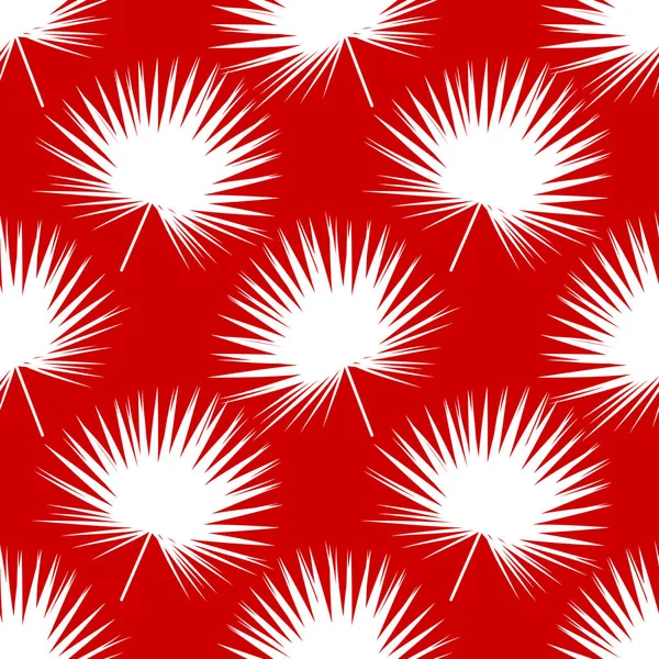 Patrón Tropical Rojo Sin Costura — Vector de stock
