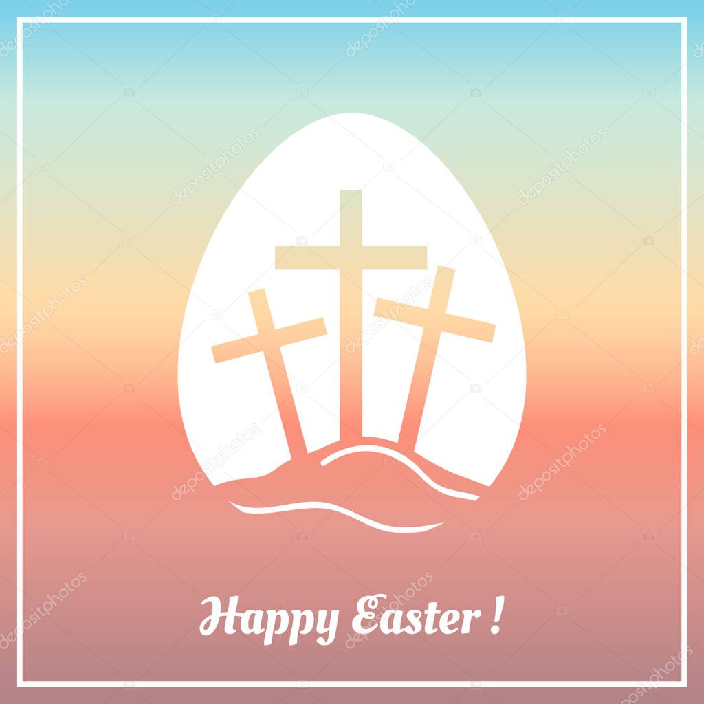 Easter background. He is risen.
