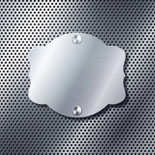 Cadre Métallique Aluminium Réaliste — Image vectorielle