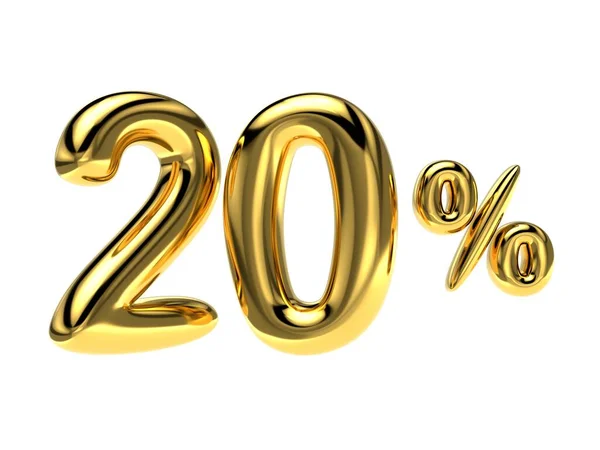 Yüzde 20 indirim. Hissizleşen altın renkli balon.