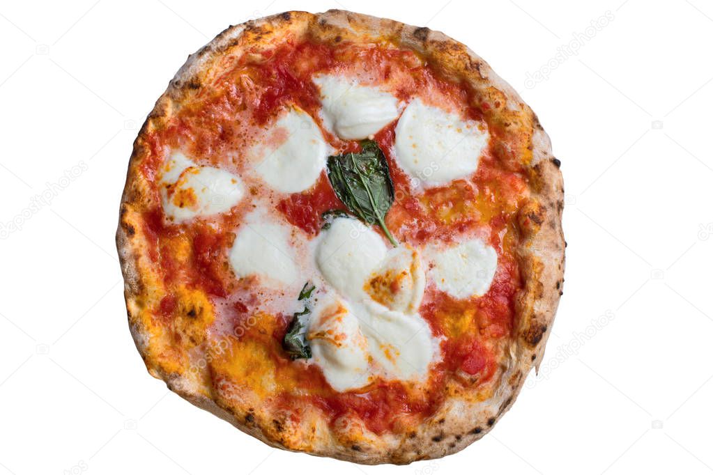 A real neapolitan pizza margherita