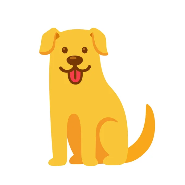 Golden retriever illustrazione cartone animato . — Vettoriale Stock