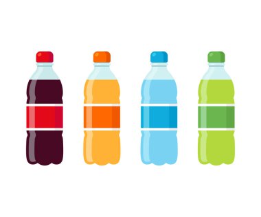 Soda şişeleri Icon set