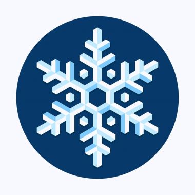 Geometrik snowflace simgesi