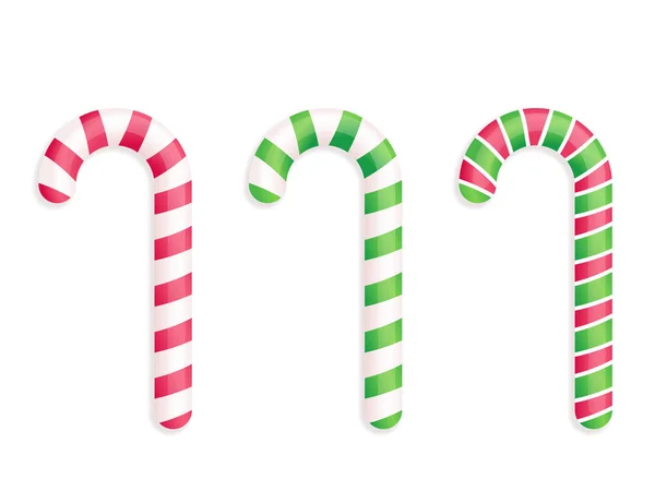 Candy Canes Set — Stockvector