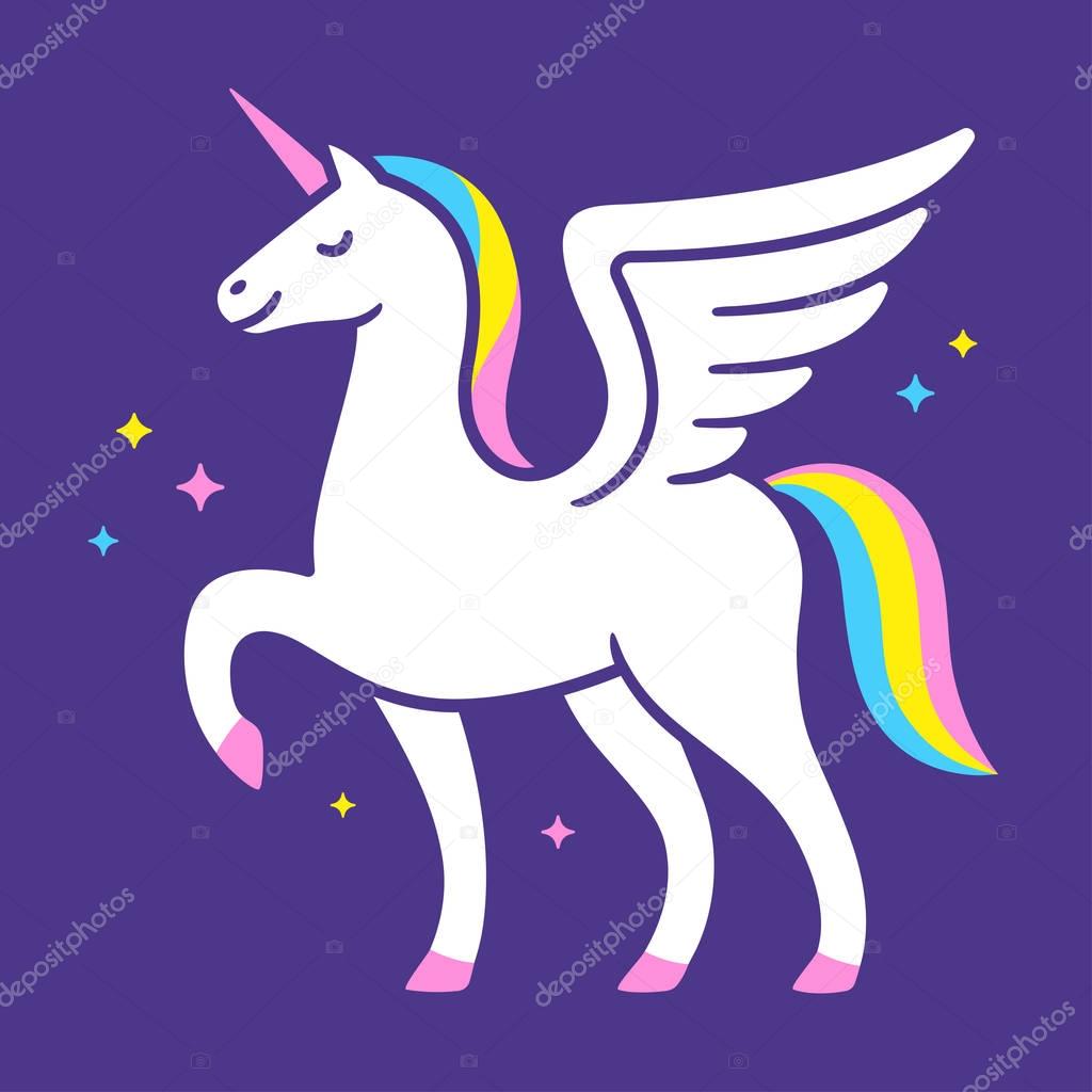 Unicorn logo illustration