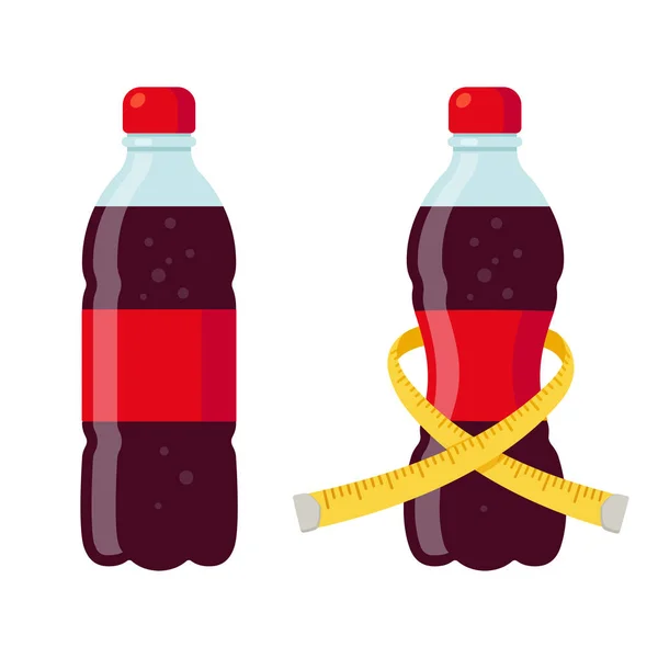 Soda régulier et diététique — Image vectorielle