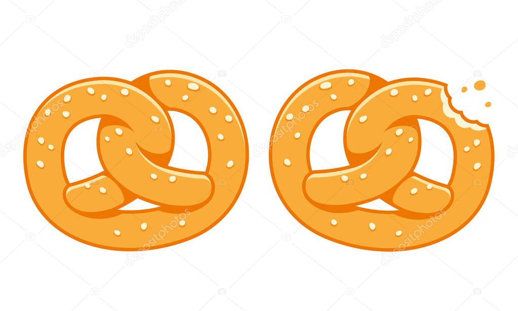 Soft pretzel illustration