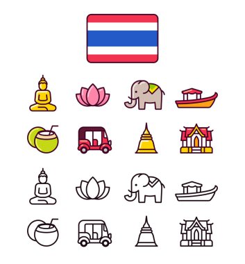 Tayland Icons Set