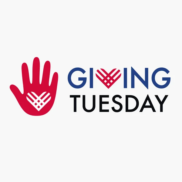 Giving Tuesday banner design — Stock Vector