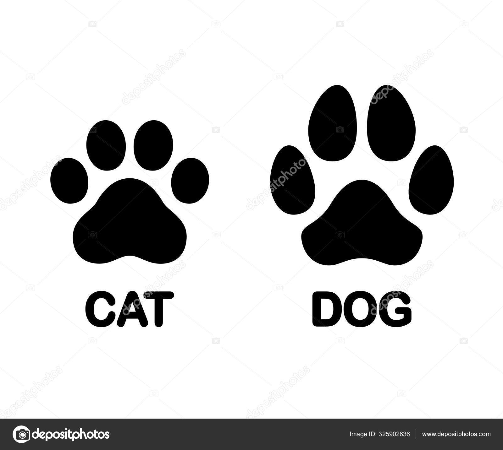 Empreinte patte de chien et chat Vecteur par ©Sudowoodo 325902636
