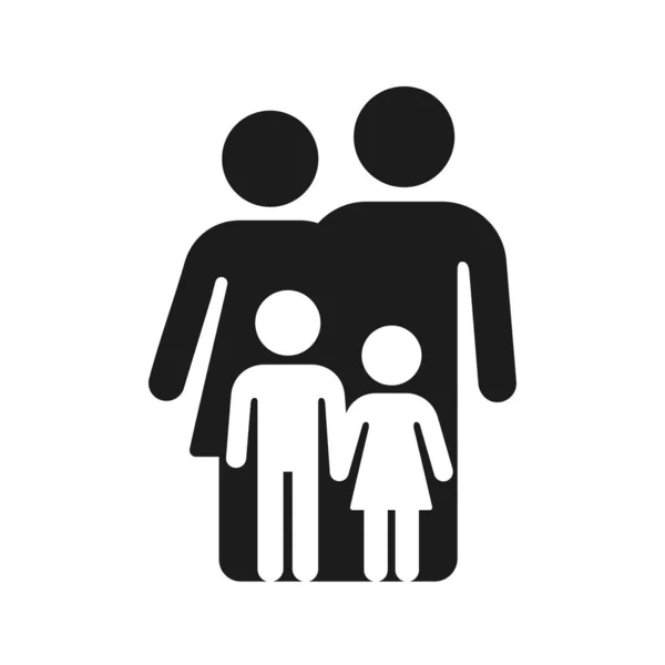 Simple family symbol icon — Stock Vector